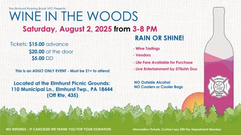 wine in the woods